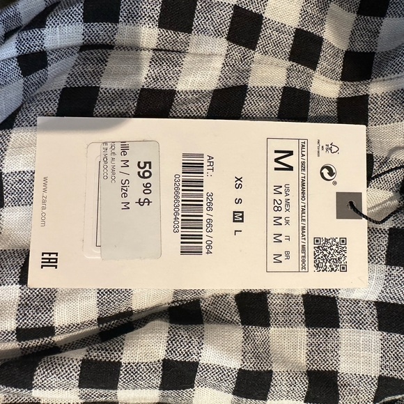 Zara checkered gingham jumpsuit - Picture 7 of 10